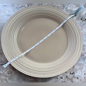 Mikasa Swirl Tan 14” round serving platter